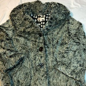 CAbi Gray Faux Fur Jacket
